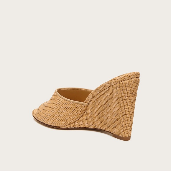 Veronica Beard Dali Raffia wedge sandal - Picture 4 of 12